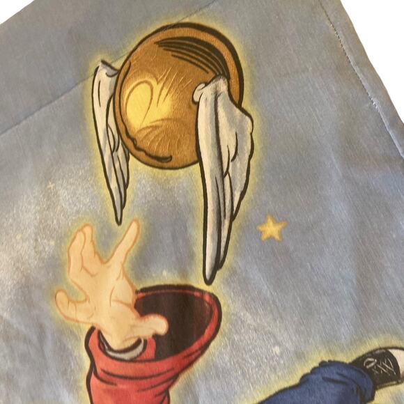 Vintage Harry Potter Blue Quidditch Golden Snitch Kidcore Standard Pillowcase - Picture 15 of 15